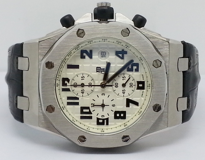 Replica Audemars Piguet Royal Oak Safari White Chrono